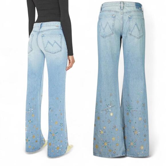 MOTHER Superior The Bookie Heel Bootcut Jeans Righteous Gemstones Size 24 - Picture 4 of 13